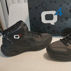 Q4 SPORTS basketball shoes jet black 5.5 unisex 23 cm NEW